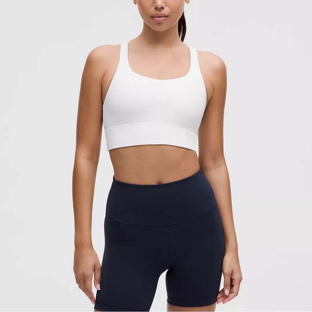 White lululemon energy sports bra